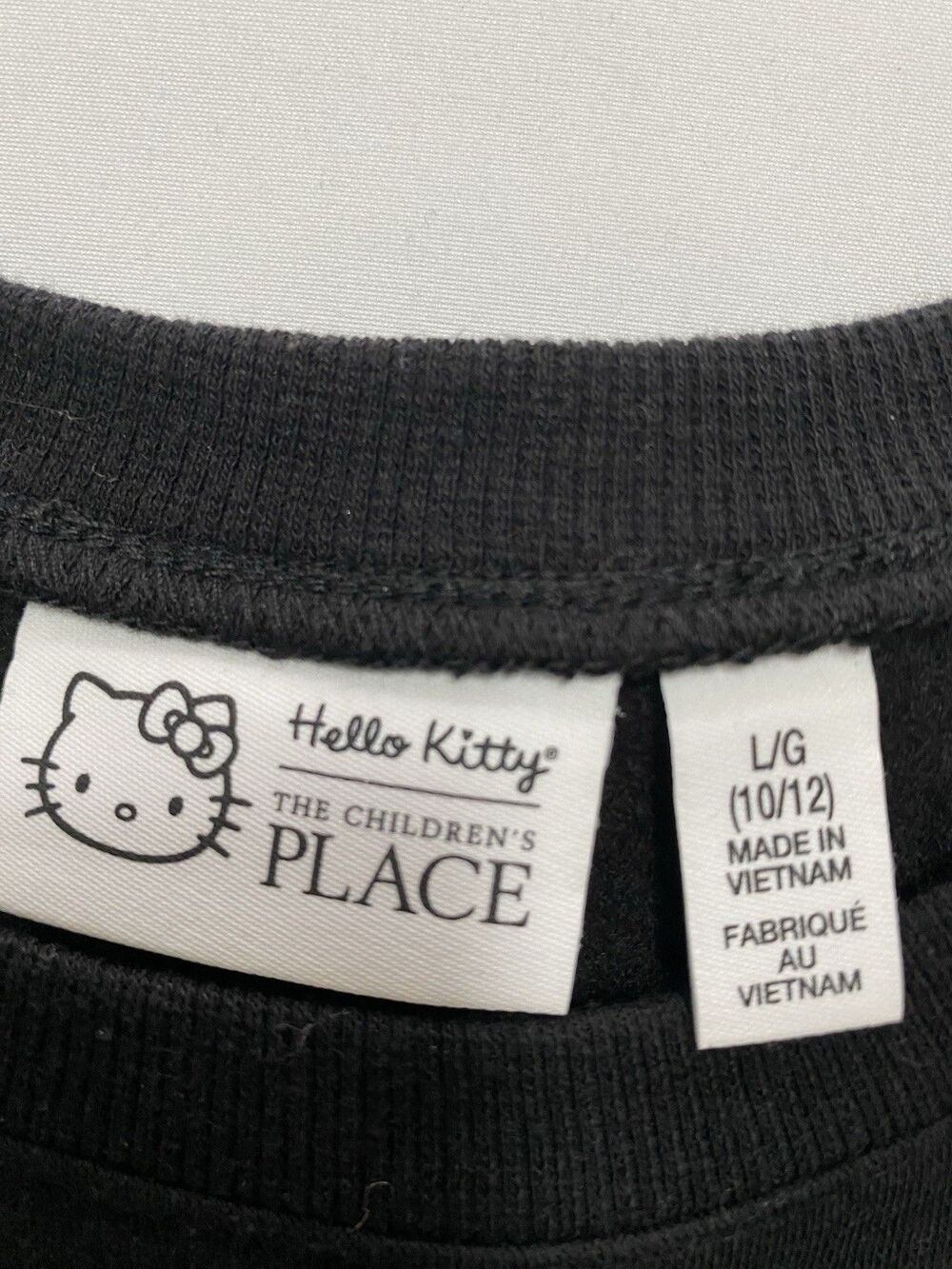 Hello Kitty The Children's Place Girls Sequin Fleece Dress - Size L (10/12) - Picture 4 of 9